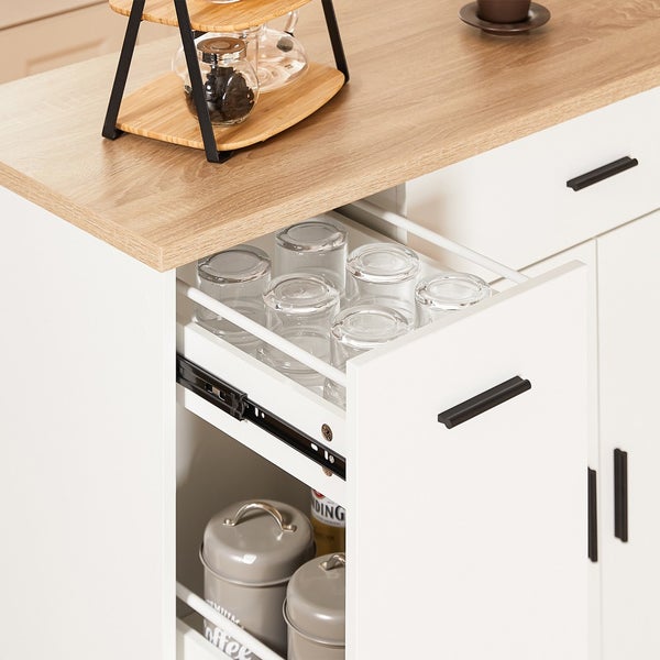 Küchenschrank mit Auszug für Gläser und Vorratsdosen