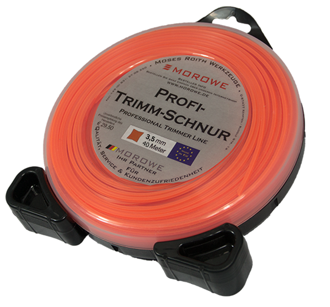 Morowe Profi Trimmerfaden, 3,5 mm Durchmesser, 40 Meter Länge