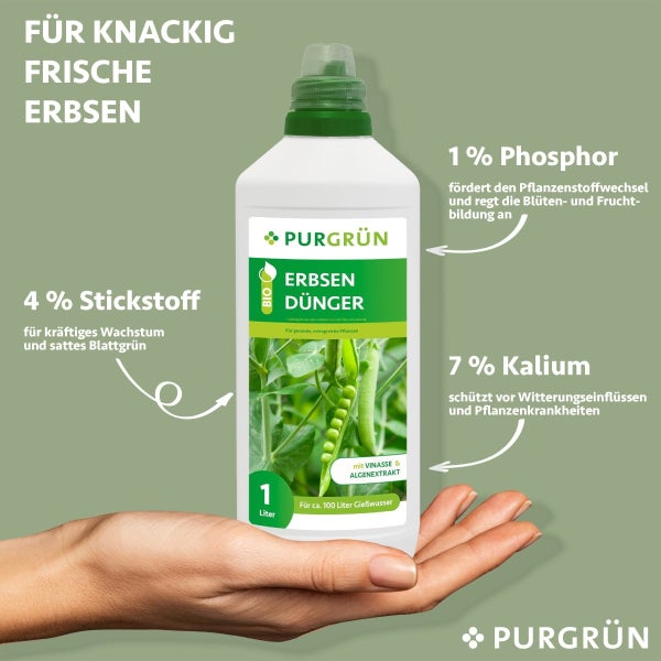 Purgrün Bio-Erbsendünger 1 Liter