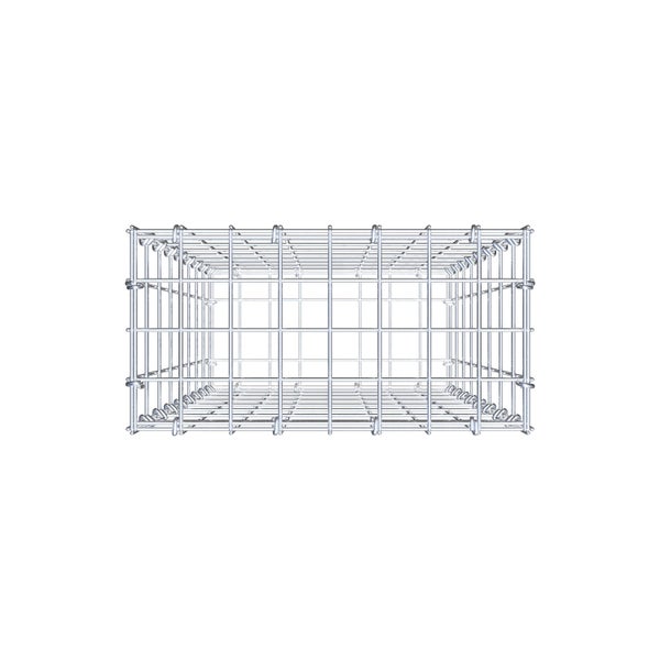Gabione 80 cm x 40 cm x 20 cm (L x H x T), Maschenweite 5 cm x 10 cm, C-Ring