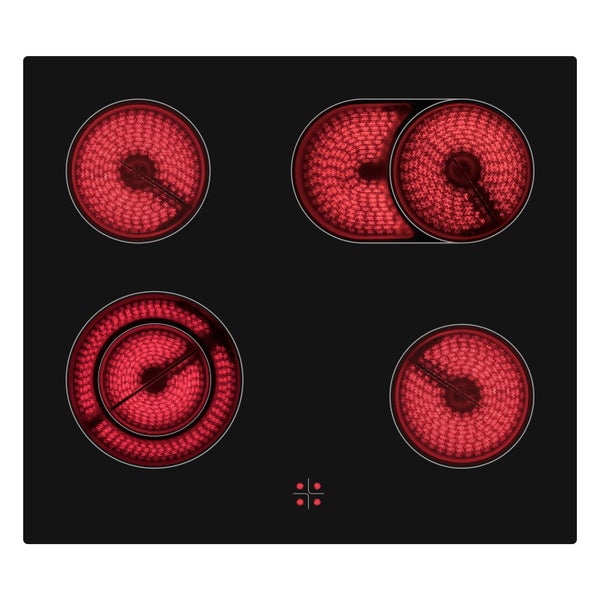 Telefunken ECHS65A-B2 Einbauherd-Set Elektro-Herd-Kochfeld-Kombi Backofen & Glaskeramik-Kochfeld Hot Air Shield