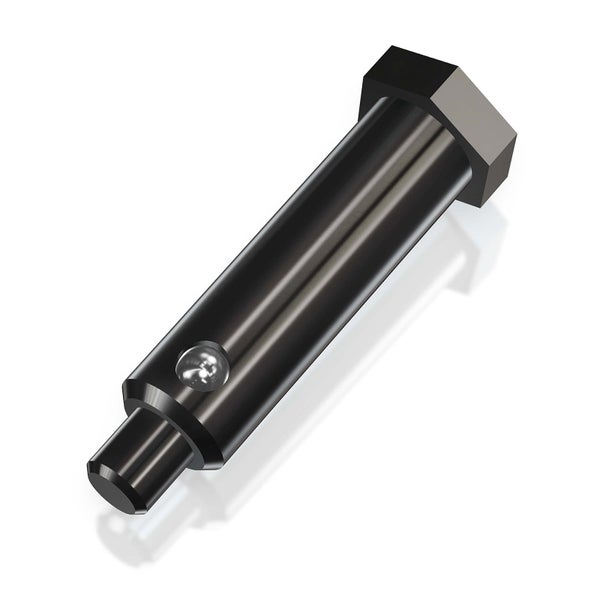 Sechskantbolzen aus Metall mit Kugelarretierung