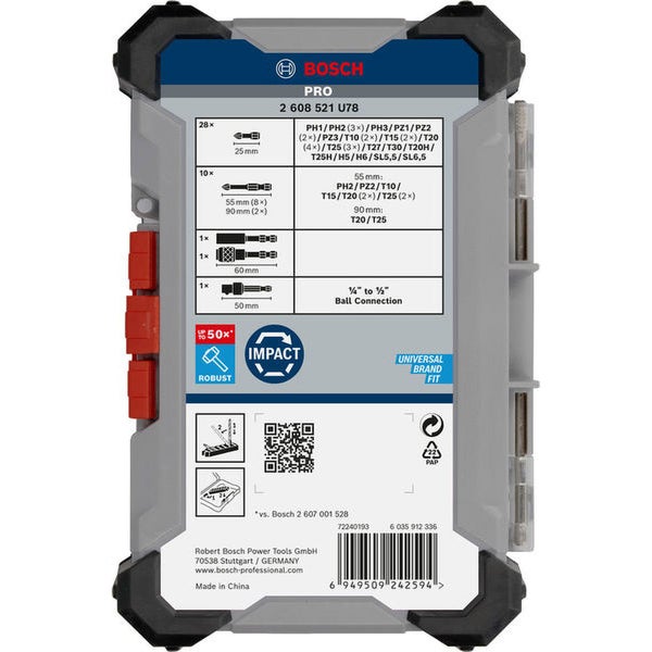 Bosch PRO Impact Schrauberbit-Set 41-tlg. - 2608521U78