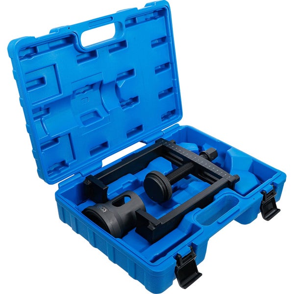 Werkzeugsatz in blauem Koffer