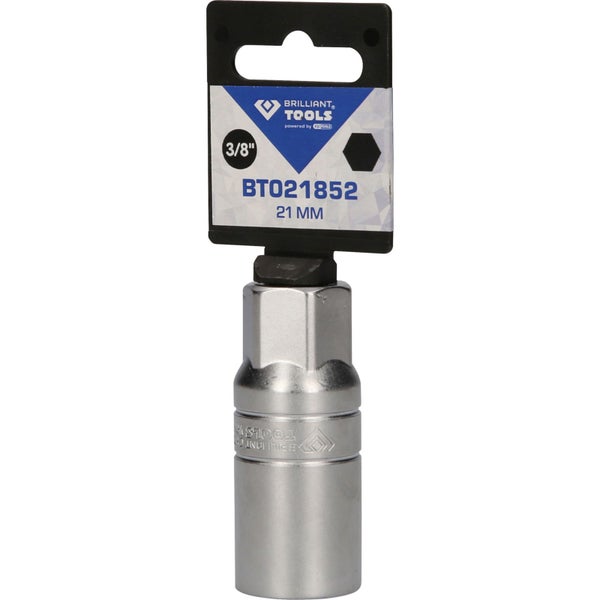 BRILLIANT TOOLS 3/8 Zündkerzen-Stecknuss 21 mm - BT021852