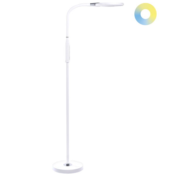 LED Stehlampe CASSIOPEIA mit Dimmer Metall Weiß