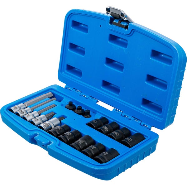 Steckschlüsselsatz in blauem Werkzeugkoffer