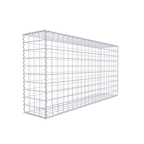 Gabione 200 cm x 100 cm x 40 cm (L x H x T), Maschenweite 10 cm x 10 cm, Spirale