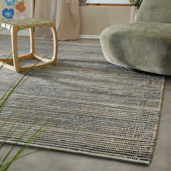 Handwebteppich Denim Blau Denim Feels WECONhome 140x200 cm