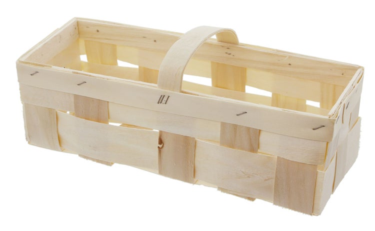 FRANK FLECHTWAREN | Obstkorb, klein, HOLZ, 37 x 14 x 11 cm