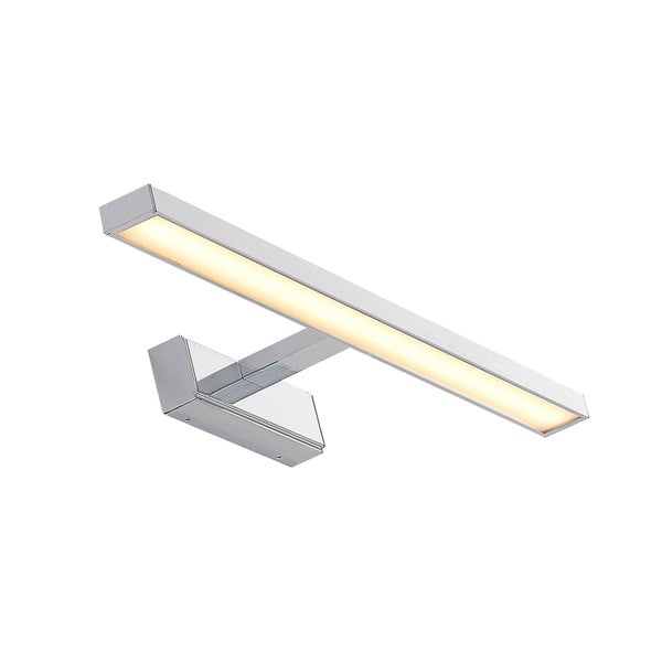 Lindby LED Wandleuchte, Wandlampe Bad Jukka (spritzwassergeschützt (Modern) in Chrom aus Aluminium (1 flammig ) - Wandleuchten Spiegelleuchte Badezimmer Wandbeleuchtung Badezimmerleuchte