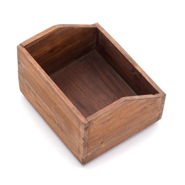 Schreibtisch-Organizer Libro Mahagoni Holz, mit beschreibbarer Tafel naturfarben