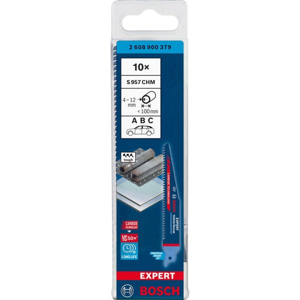 Bosch 10x Expert Vehicle Rescue S 957 CHM Säbelsägeblatt - 2608900379