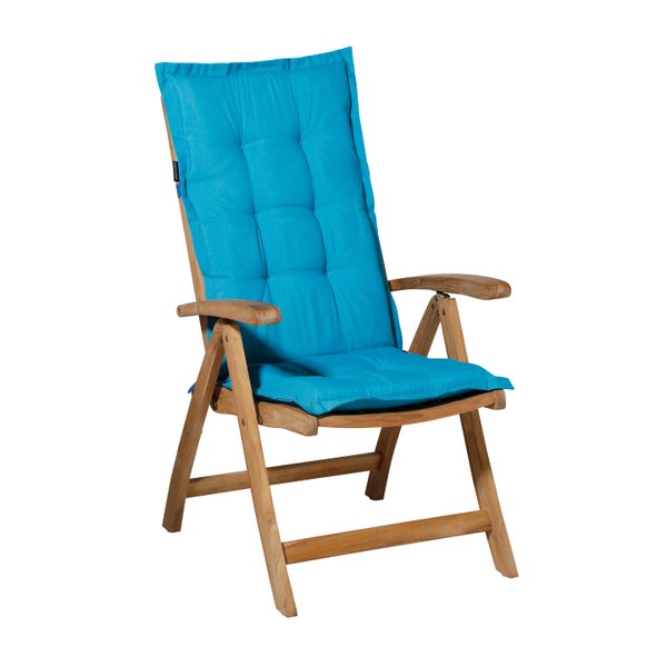 Gartenstuhlauflage Panama aqua - Ca. 105x50 cm - 4er-Set