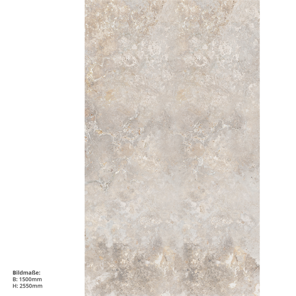 Naturstein, 150x255cm, fugenlose Wandpaneele aus Alu-Verbund 3mm, Duschrückwand