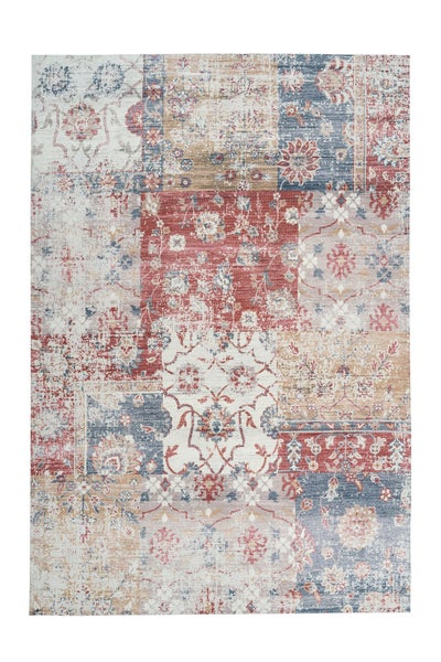 Flachflor Teppich Nawal Multi Vintage 240 x 330 cm