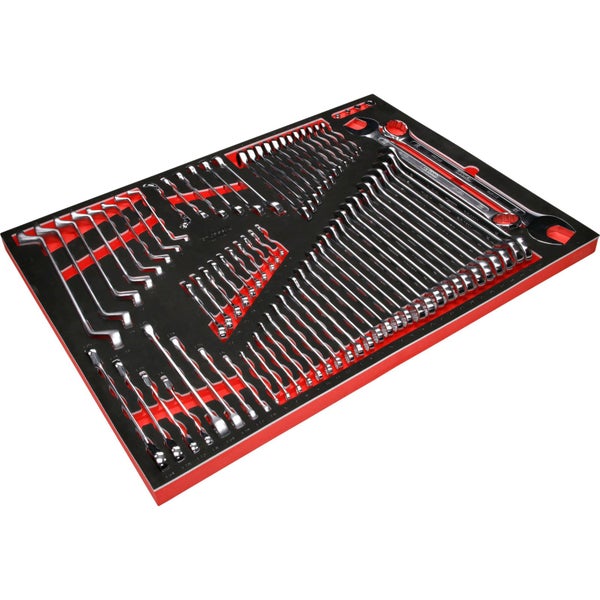 KS TOOLS Schraubenschlüssel-Satz in Schaumstoffeinlage 76tlg. - 821.0076