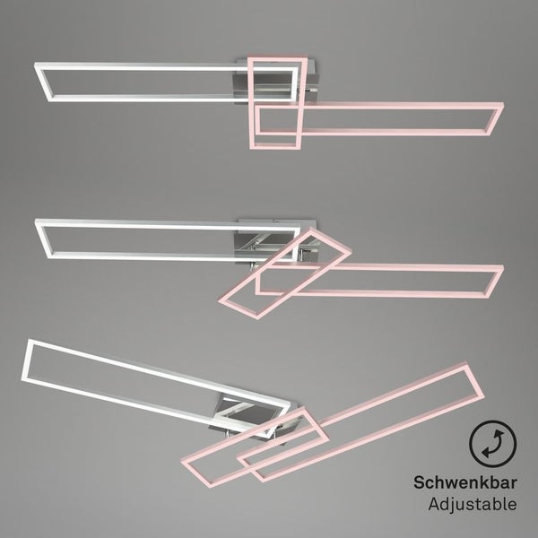 LED Deckenleuchte dimmbar Fernbedienung CCT Timer Memoryfunktion 55W Briloner