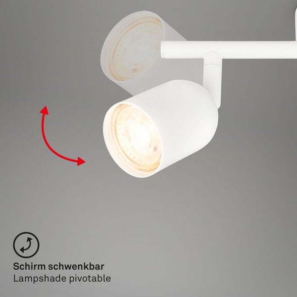 Spotleuchte Deckenleuchte Deckenstrahler Wandleuchte Spot GU10 Schwenkbar Weiß