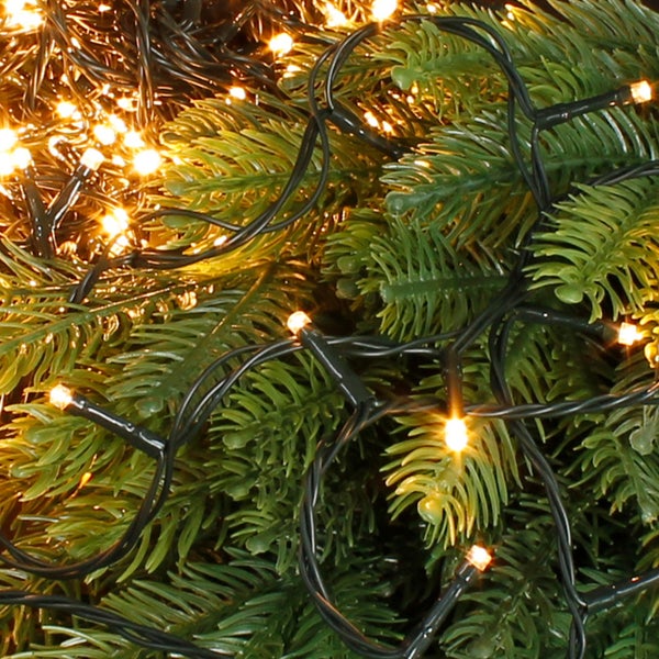 ECD Germany LED Cluster Lichterkette 8m 400 LEDs Extra Warmweiß, 8 Modi, Strombetrieb, IP44 Wasserdicht, Innen- und Außen, Weihnachtsbeleuchtung Weihnachtsbaum Clusterlichterkette Büschellichterkette