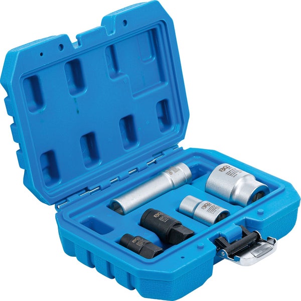 Steckschlüsselsatz in blauem Kunststoffkoffer