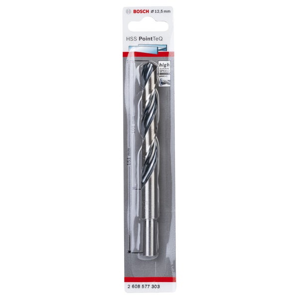 Bosch 1x HSS PointTeQ DIN 338 red. Schaft 12,5 x 101 x 151 mm - 2608577303
