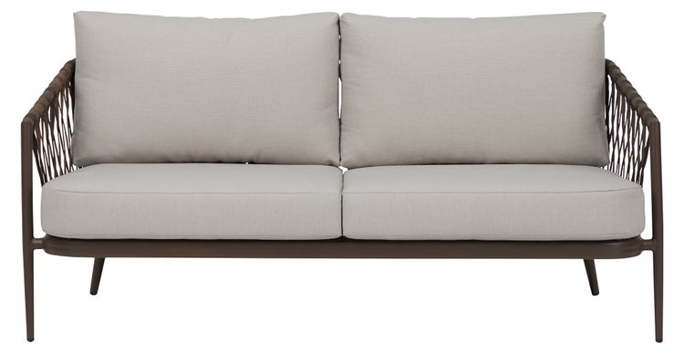 Harvey Gartenset mit 4 Teilen inkl. Kissen braun, Natur.  X  X  cm