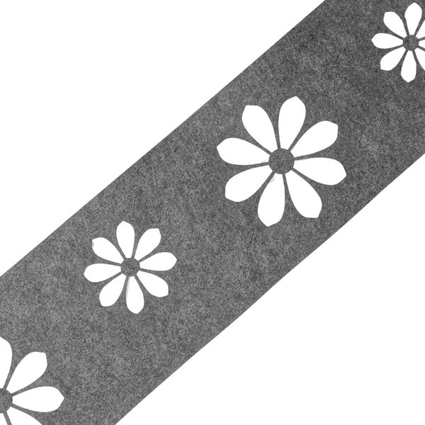 Dekoband aus Filz mit Blumenmuster