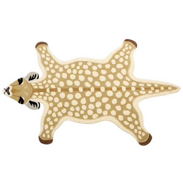 Kinderteppich YONA Beige 100 x 160 cm Wolle