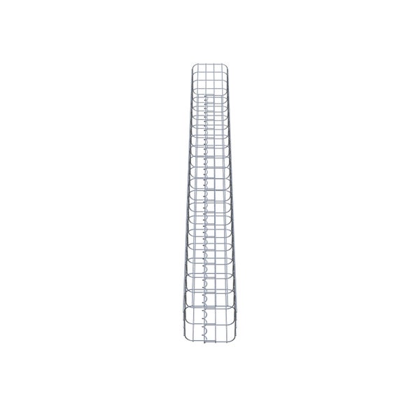 Gabionensäule 22 x 22 cm, MW 5 x 10 cm eckig - Höhe: 2,10 m