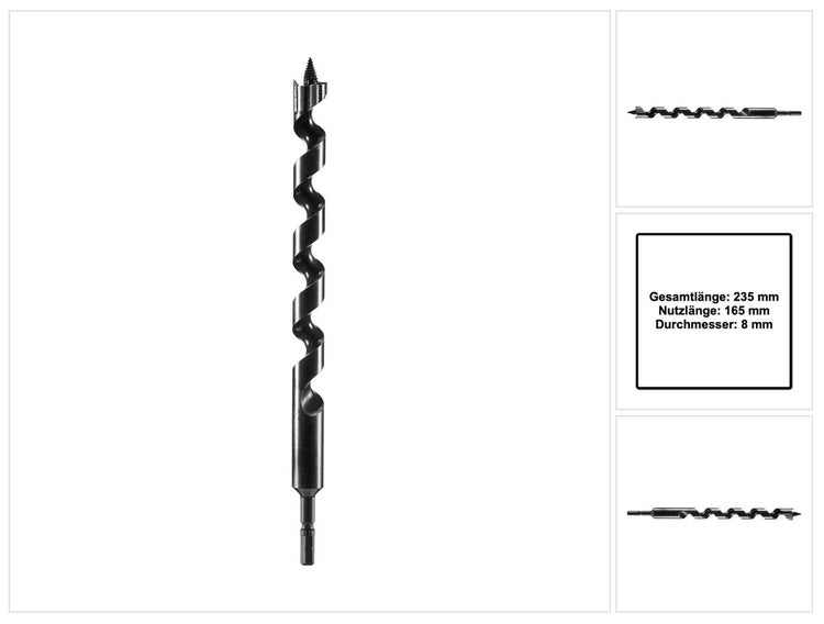 Festool Schlangenbohrer SB CE D8 8 mm ( 205904 ) für Schlagbohrschrauber und Bohrschrauber