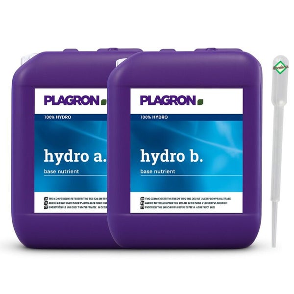 Plagron Hydro A und B Basisdünger Set mit Dosierpipette