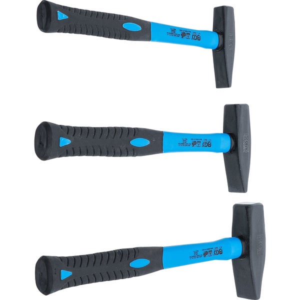 Drei BGS Schlosserhämmer mit Kunststoffgriff