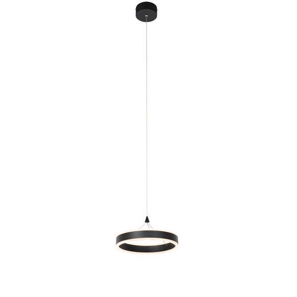 Hängelampe schwarz 30 cm inkl. LED 3-stufig dimmbar - Lyani