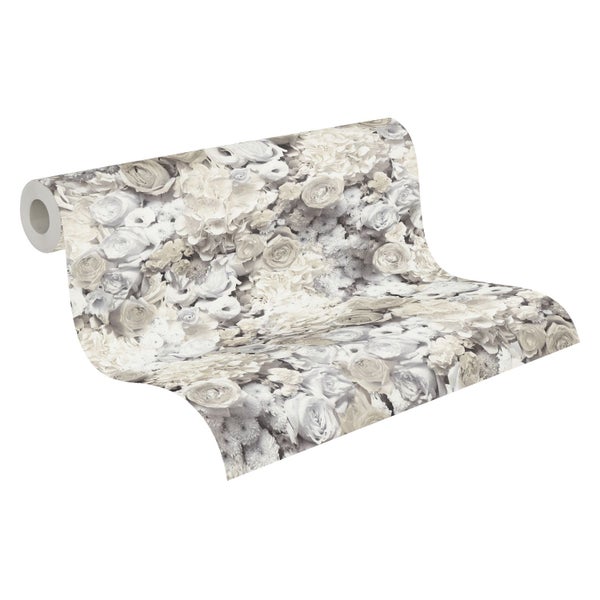 Tapetenrolle mit Blumenmuster