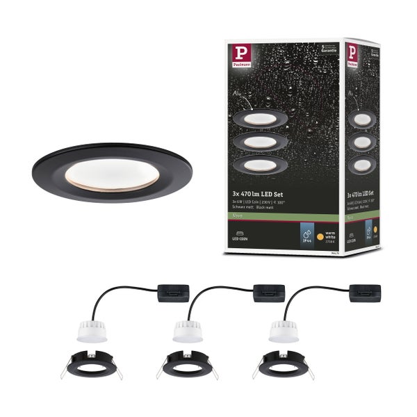 Paulmann LED Außenwandleuchte House Flame in rechteckiger Form mit 3000 Kelvin und Schutzart IP44 inklusive Verpackung