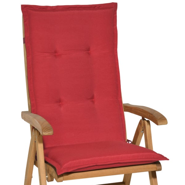 Beautissu Loft HL Hochlehner 120x50x6cm Rot