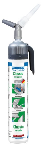 WEICON Flex 310 M® Classic | elastischer Klebstoff auf MS-Polymer-Basis für den vielseitigen Einsatz | 200 ml | grau