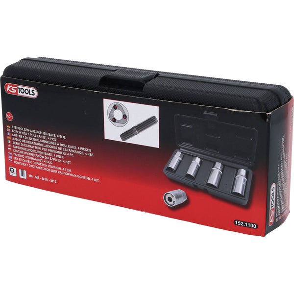 KS TOOLS Stehbolzen-Ausdreher-Satz 4tlg. - 152.1100