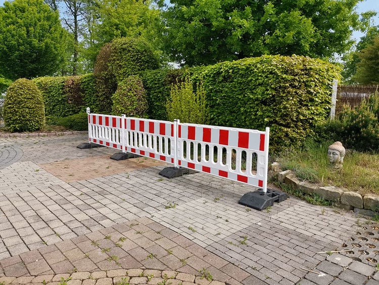 Schrankenzaun Absperrgitter Absperrschrankengitter TL 1 x2 m Folie RA1 ohne Fußplatten
