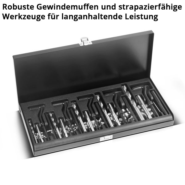 Gewinde-Reparatur-Set 131-teiliger Gewinde-Reparatur-Satz M5 - M12