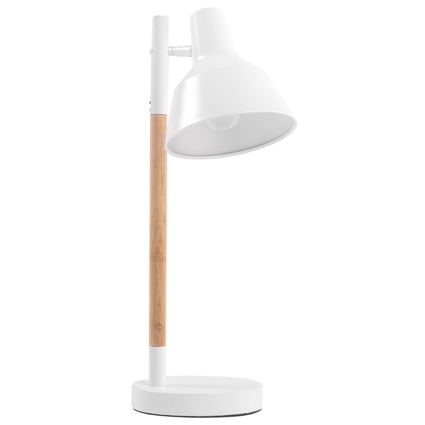 Schreibtischlampe ALDAN verstellbar Metall Weiß