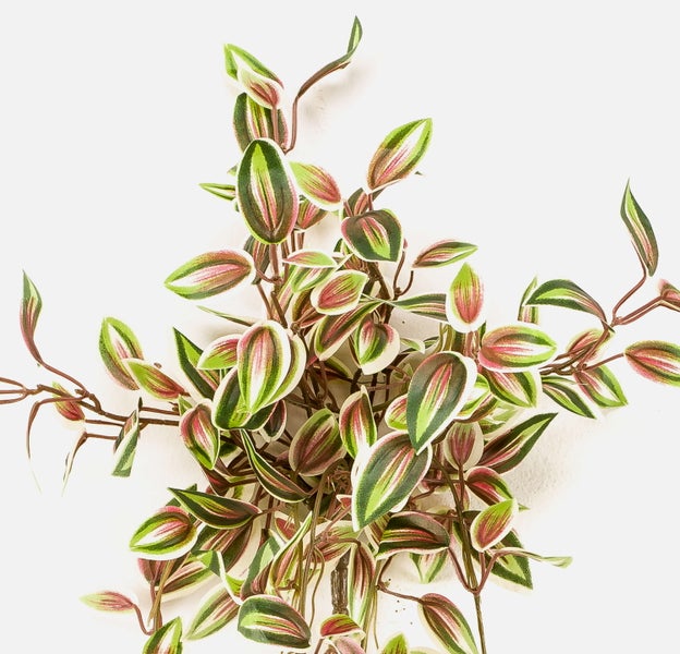 Künstliche Monstera Pflanze mit großen geschlitzten grünen Blättern für die Innendekoration.