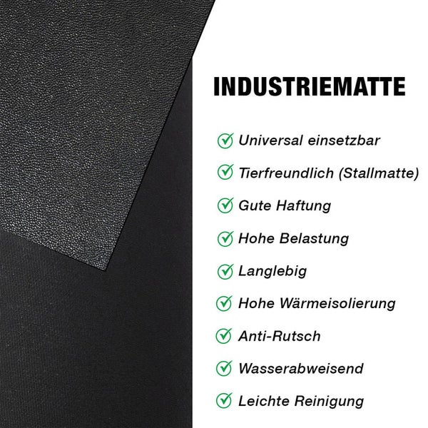 FLOORDIREKT Stallmatte aus Gummi - GW3006 - Rutschfest - Rollenware - Stärke: 3 mm - 140 x 100 cm
