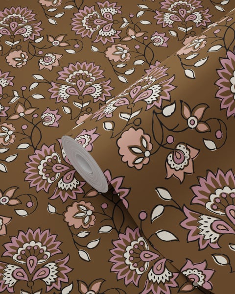 Rolle Tapete mit floralem Muster