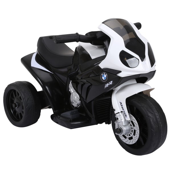 HOMCOM Elektro Kindermotorrad, von BMW, S1000RR, mit Akku, 66 x 37 x 44 cm, Stahl, Schwarz