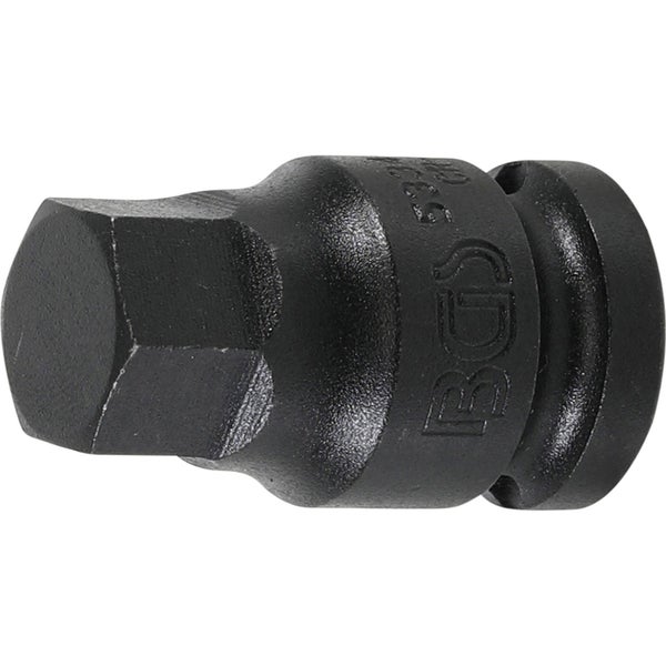 BGS Kraft-Bit-Einsatz Antrieb Innenvierkant 12,5 mm (1/2) Innensechskant 17 mm - 5334-H17