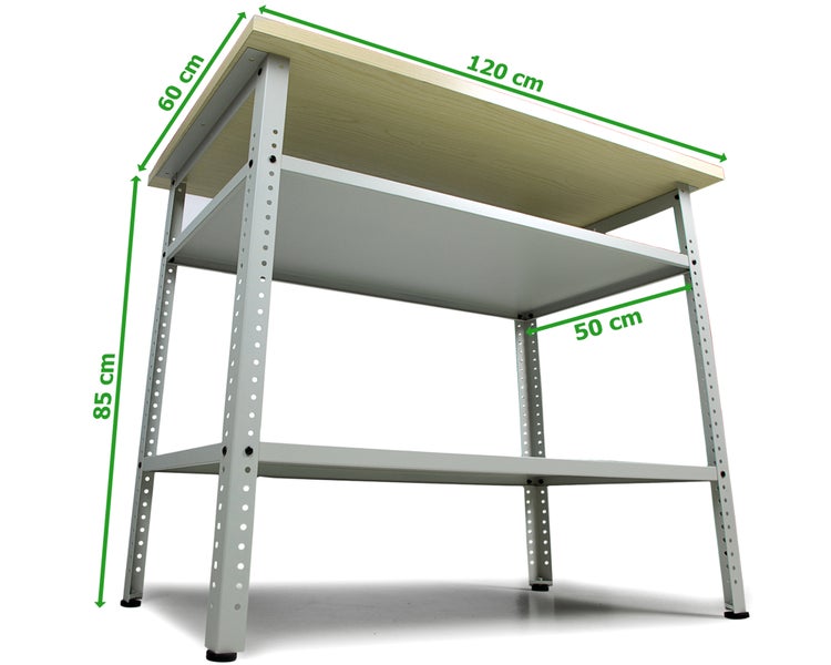 Ondis24 Werkbank Packtisch Basic Pro Arbeitshöhe 85cm, Werkstatteinrichtung