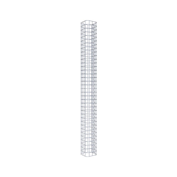 Gabionensäule 17 x 17 cm, MW 5 x 5 cm eckig - Höhe: 1,80 m