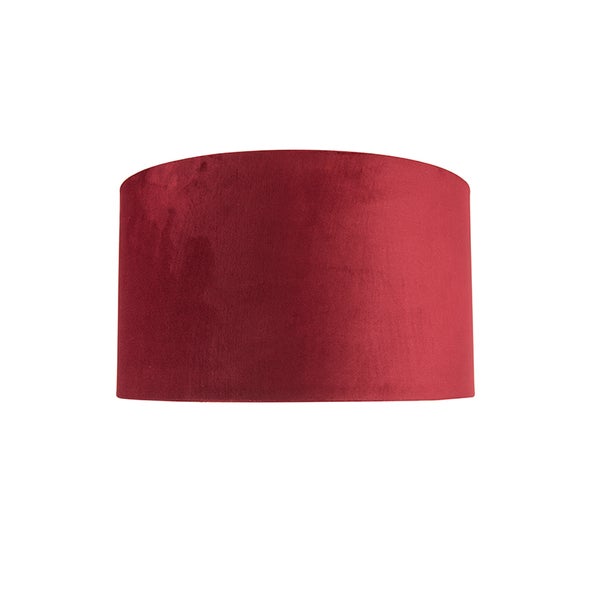 Velour Lampenschirm rot 35/35/20 mit goldener Innenseite
